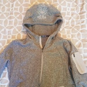 Athleta knit and fleece hoody